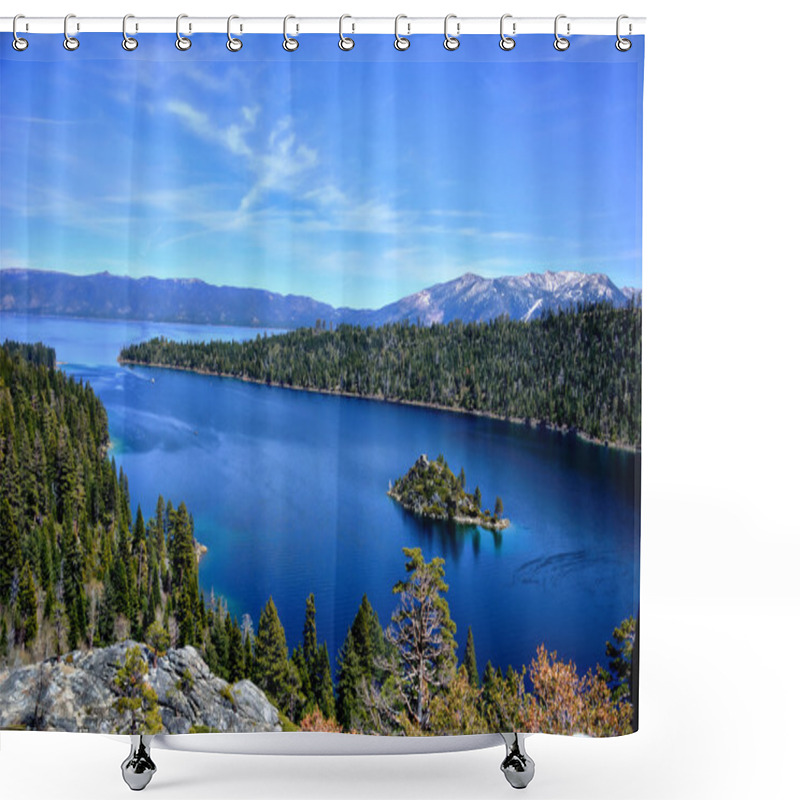 Personality  Lake Tahoe - Emerald Bay Shower Curtains