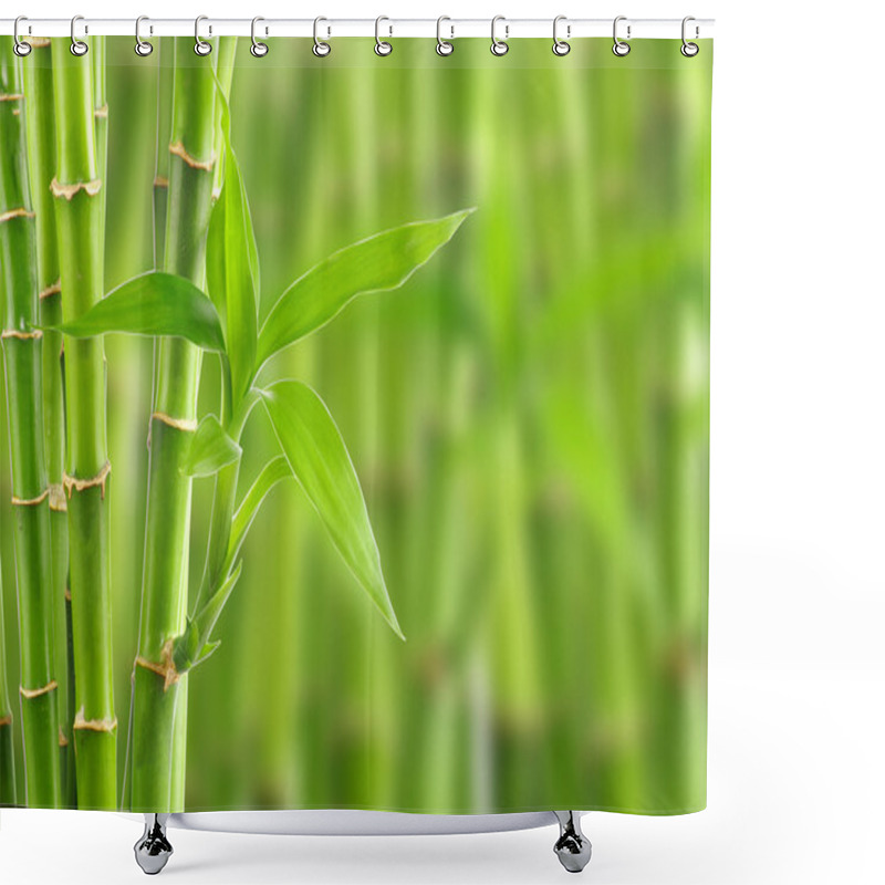 Personality  Bamboo Background With Copy Space Shower Curtains