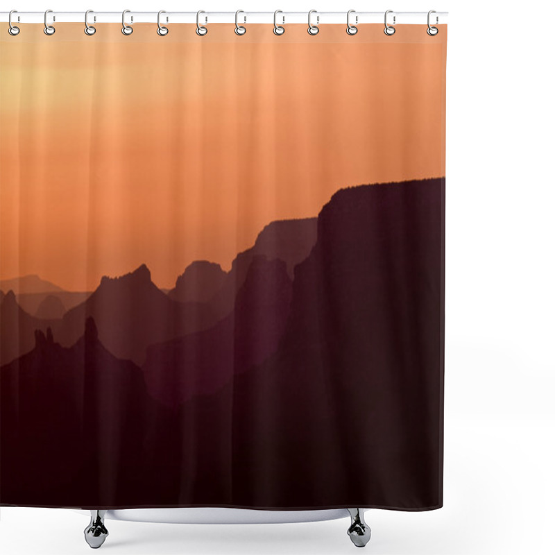 Personality  Grand Canyon. Sunset Canyon. Shower Curtains