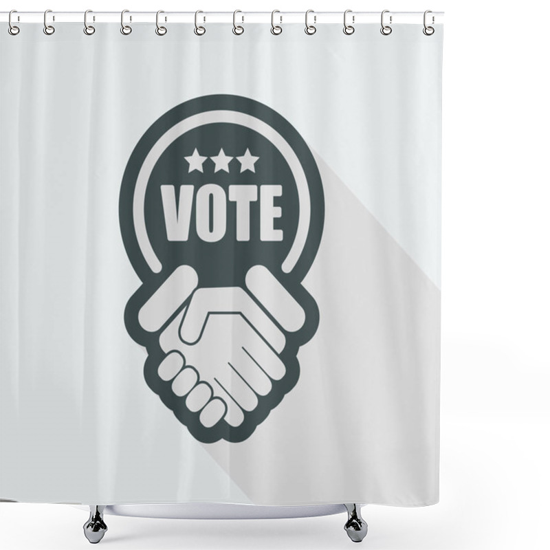 Personality  Design Of Vote Icon Shower Curtains