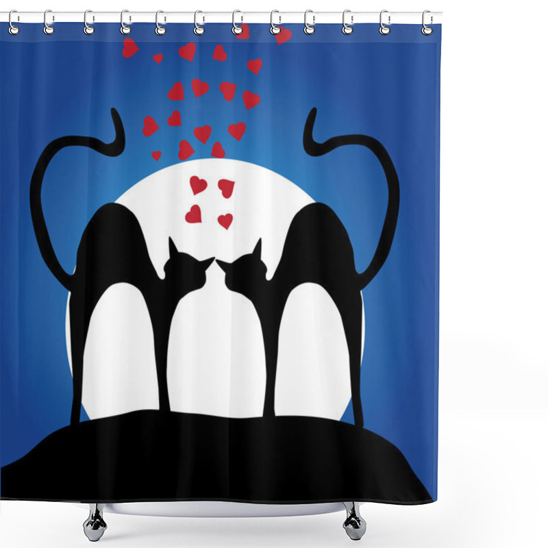 Personality  Cats Shower Curtains