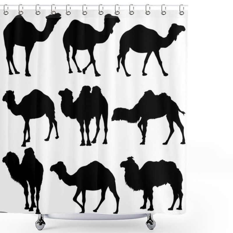 Personality  Camel Silhouettes Shower Curtains