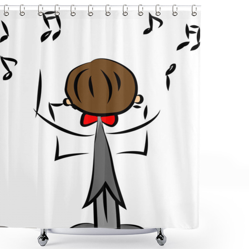 Personality  Music Vector Icon Shower Curtains