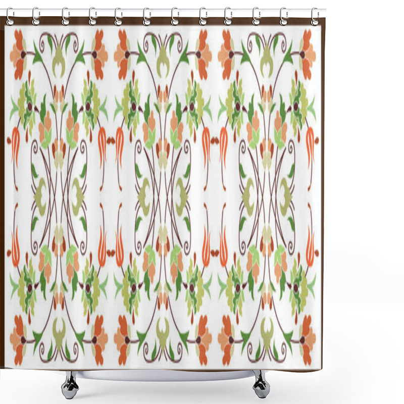 Personality  Twenty One Series Designed From The Ottoman Pattern Shower Curtains