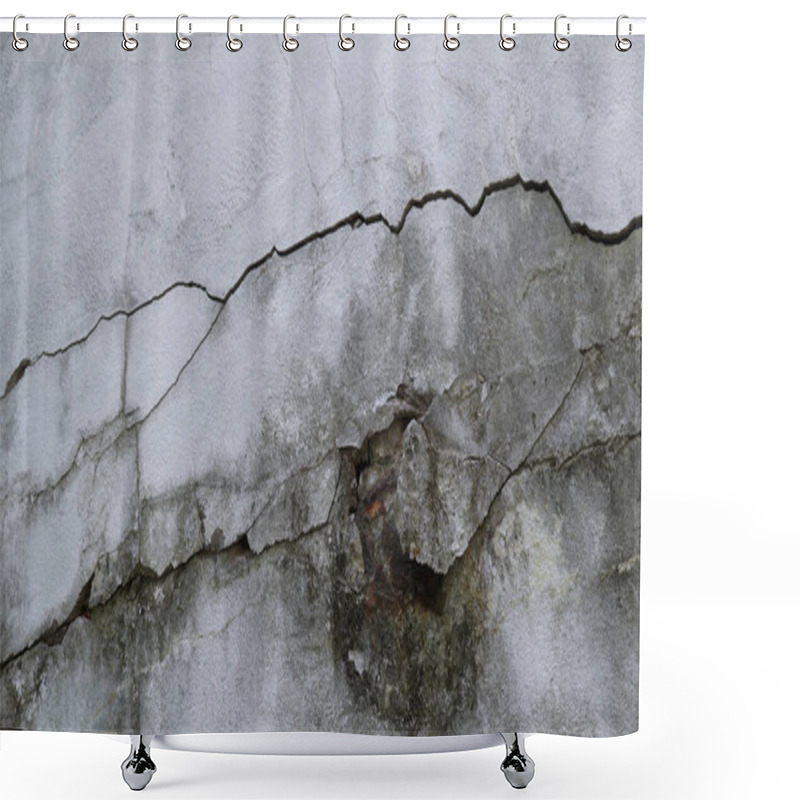 Personality  Concrete Floor For Plastering Walls And Walls To Be Beautiful With Scratches, Erosion And Stains. Shower Curtains