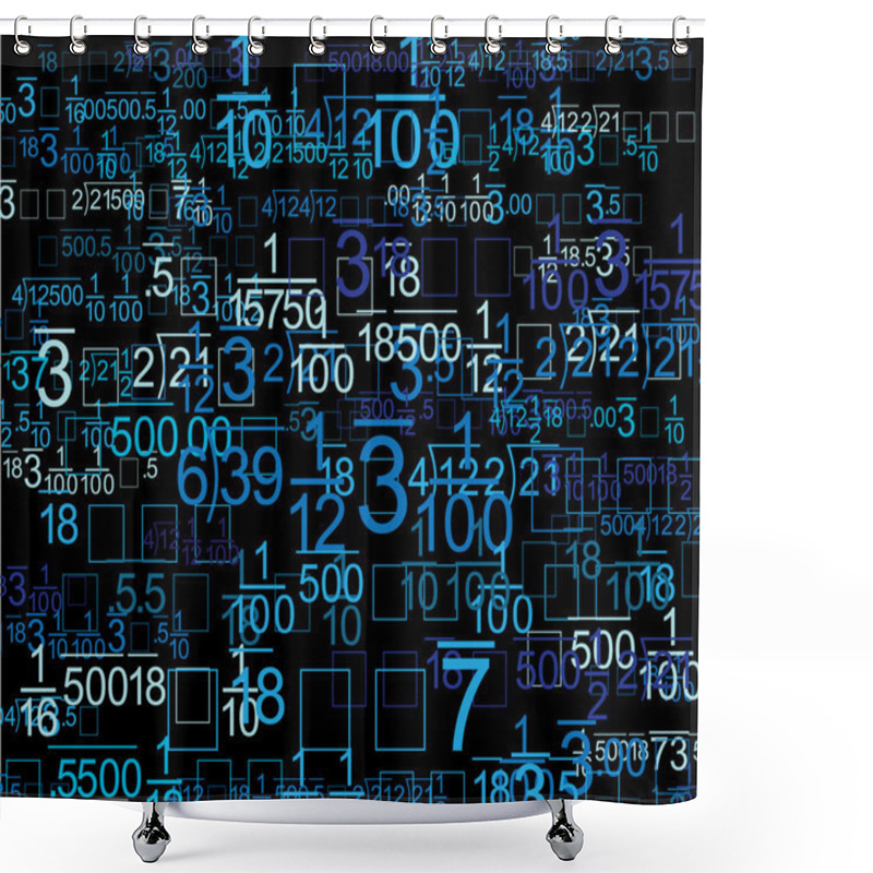 Personality  Math Style Background Shower Curtains