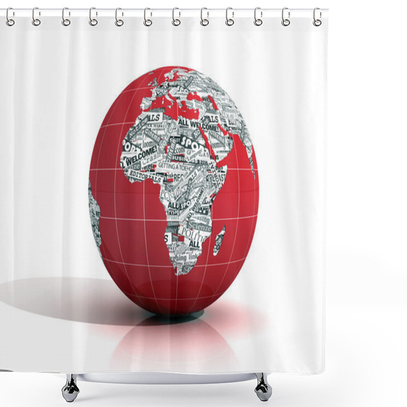 Personality  World News - Europe And Africa Version Shower Curtains