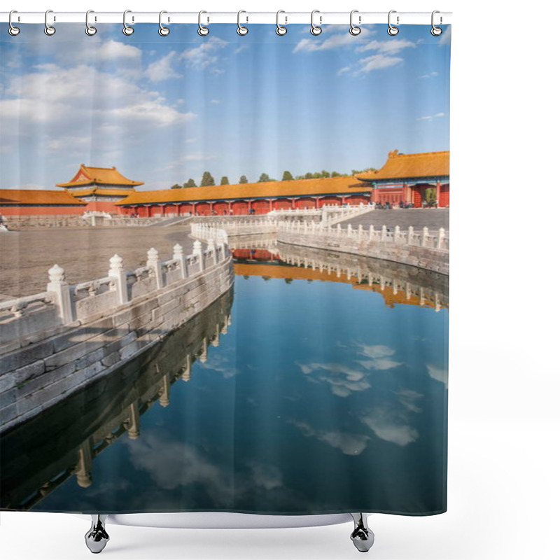 Personality  Beijing Palace Museum Jinshui Bridge Shower Curtains