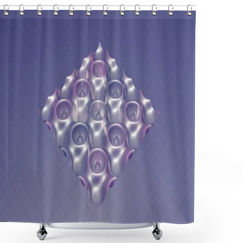 Personality  This 3D Render Showcases A Mathematical Surface Graph Where An Autoencoder Neural Network Identifies And Highlights Anomalies. The Anomalies, Represented As Spikes, Are Marked In Vibrant Magenta Shower Curtains