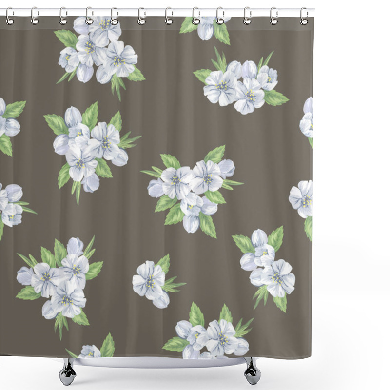 Personality  Floral Pattern With  Flowers Shower Curtains