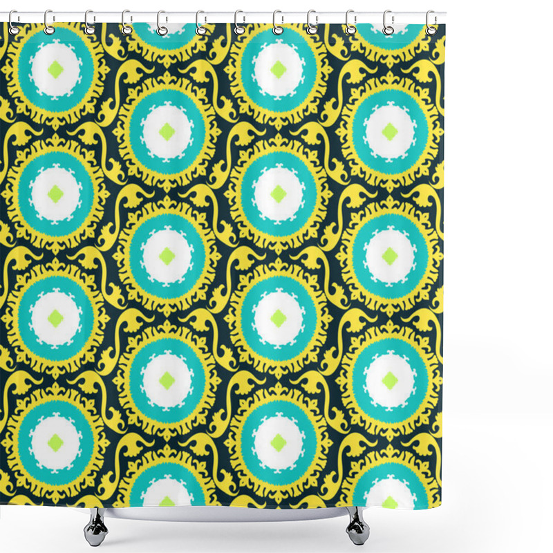 Personality  Suzani Pattern Shower Curtains