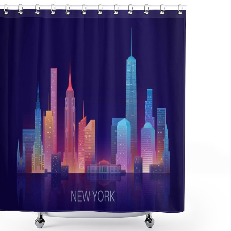 Personality  New York Skyline Shower Curtains