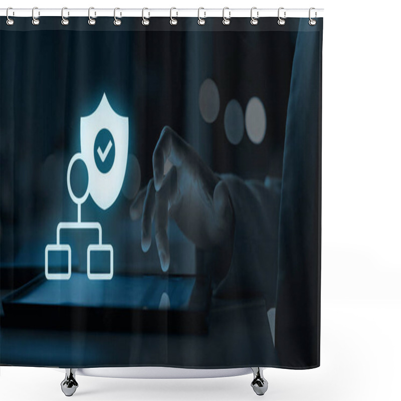 Personality  Streamlining Operations With Secure Workflows Protecting Against Threats And Vulnerabilities Shower Curtains