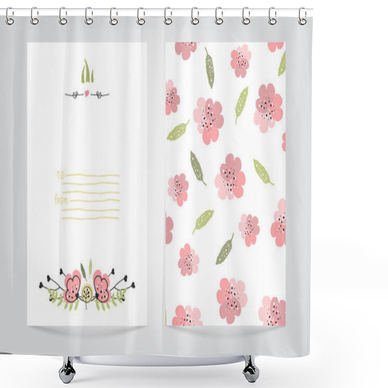 Personality  Autumn Vector Card Shower Curtains