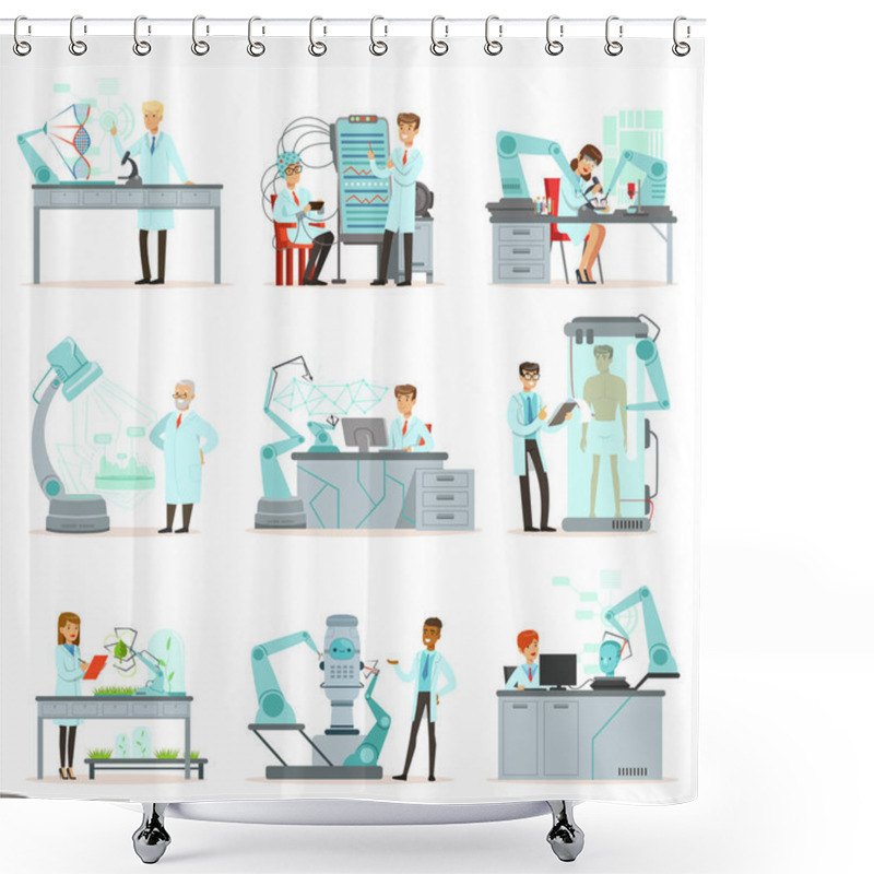 Personality  Artificial Intelligence, New Technologies Set Shower Curtains