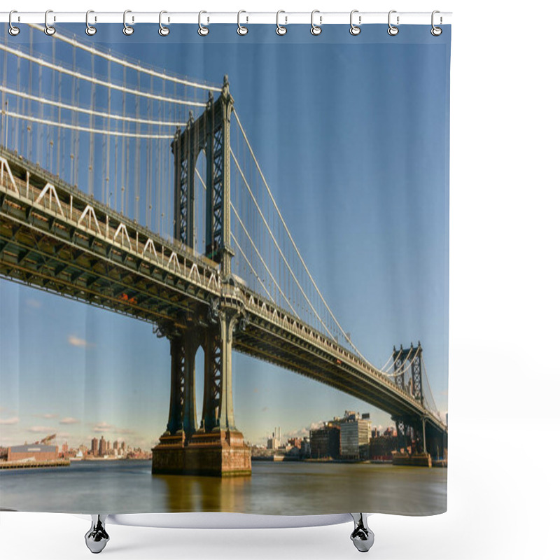 Personality  Manhattan Bridge View Shower Curtains