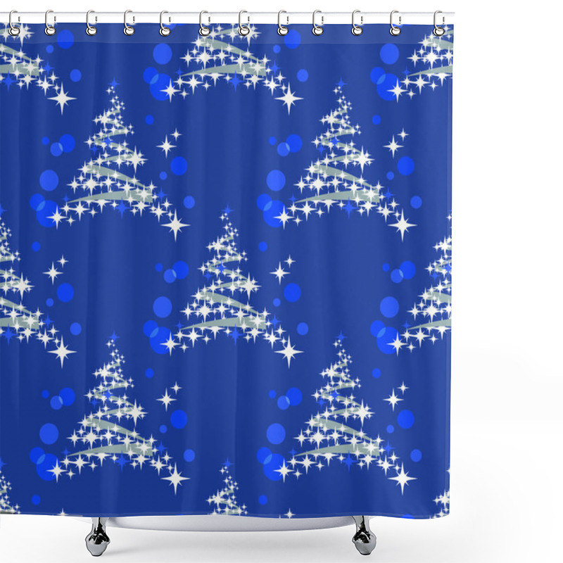 Personality  Fir Tree Seamless Pattern Shower Curtains