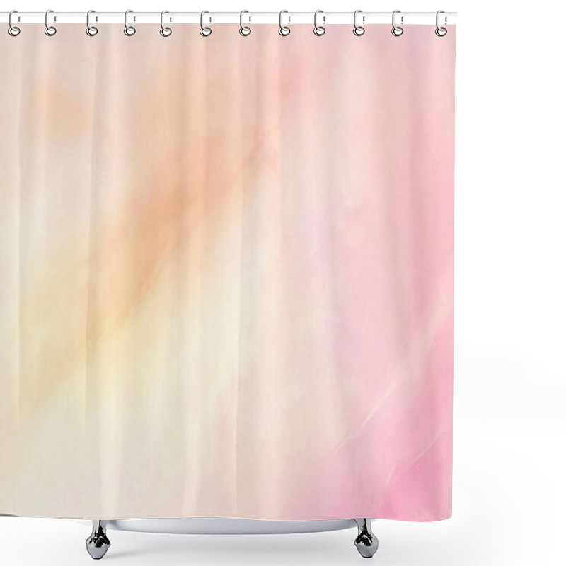 Personality  Soft Pink And Peach Gradient Minimalist Background Shower Curtains