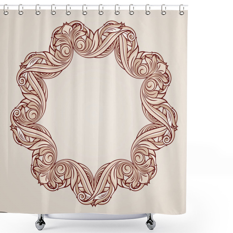 Personality  Floral Pattern Shower Curtains