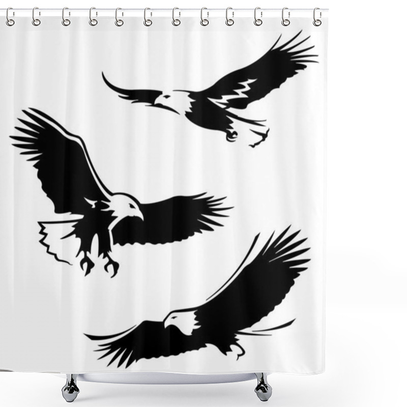 Personality  Bald Eagle Shower Curtains