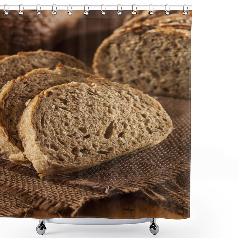 Personality  Fresh Homemade Whole Wheat Bread Shower Curtains