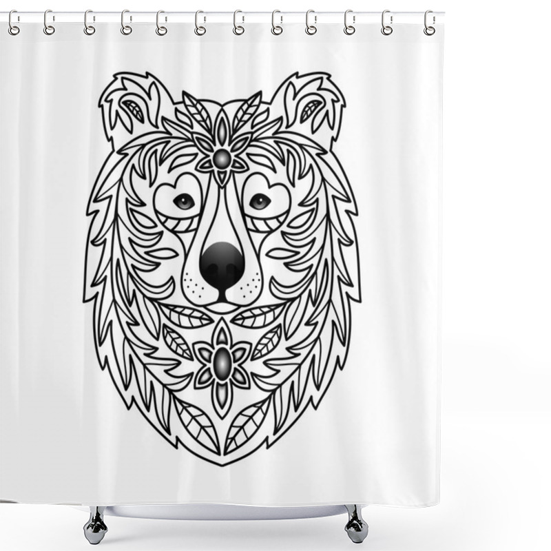 Personality  Ornamental Bear Shower Curtains