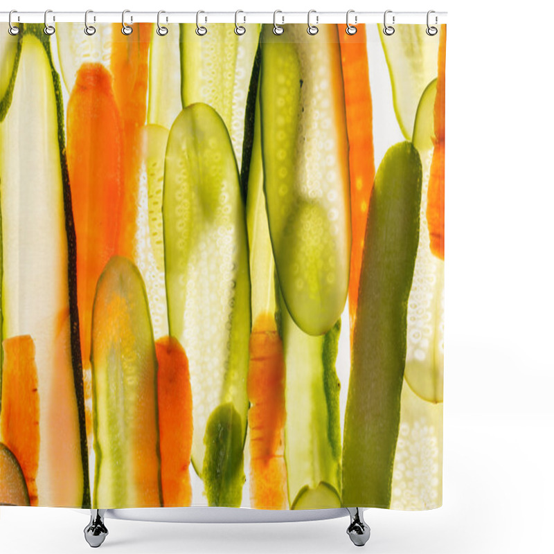 Personality  Fresh Vegetables Slices Shower Curtains