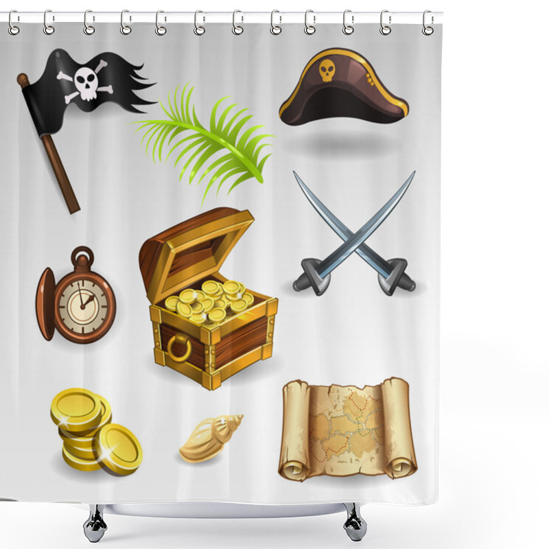 Personality  Pirate Set Shower Curtains