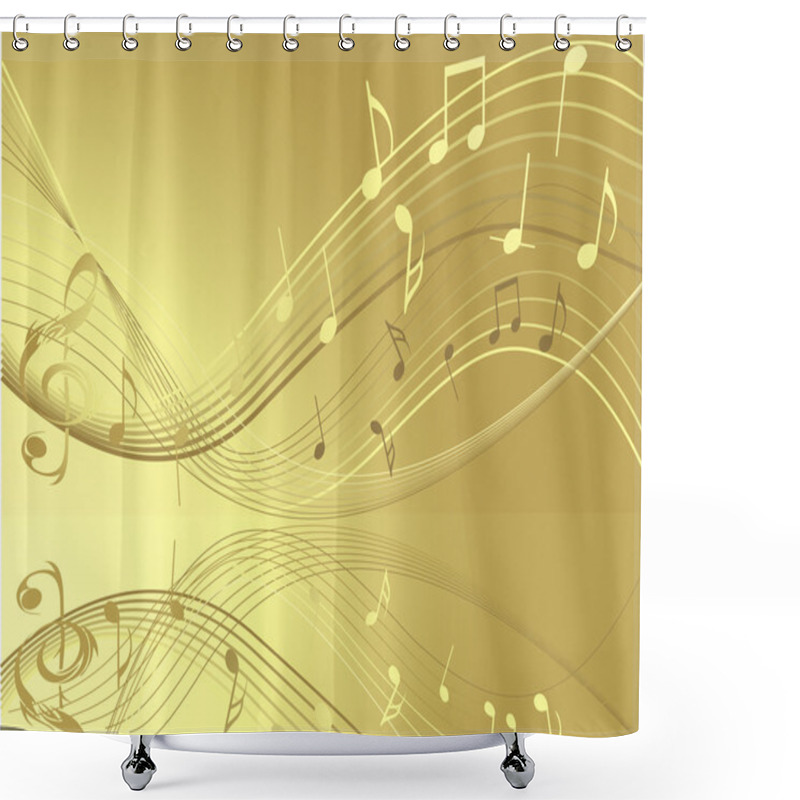 Personality  Music Notes Shower Curtains