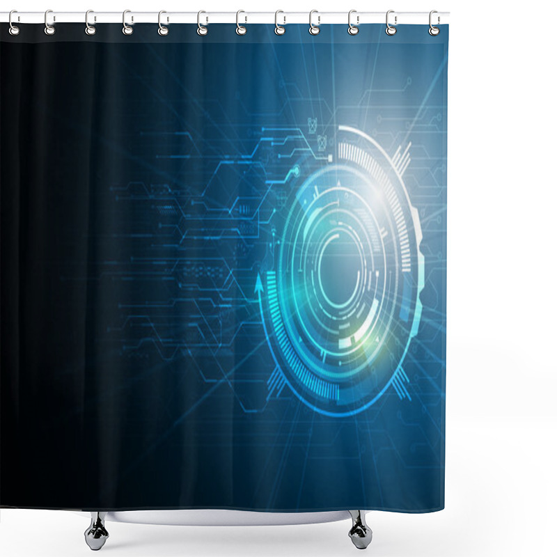 Personality  Abstract Futuristic Background Shower Curtains