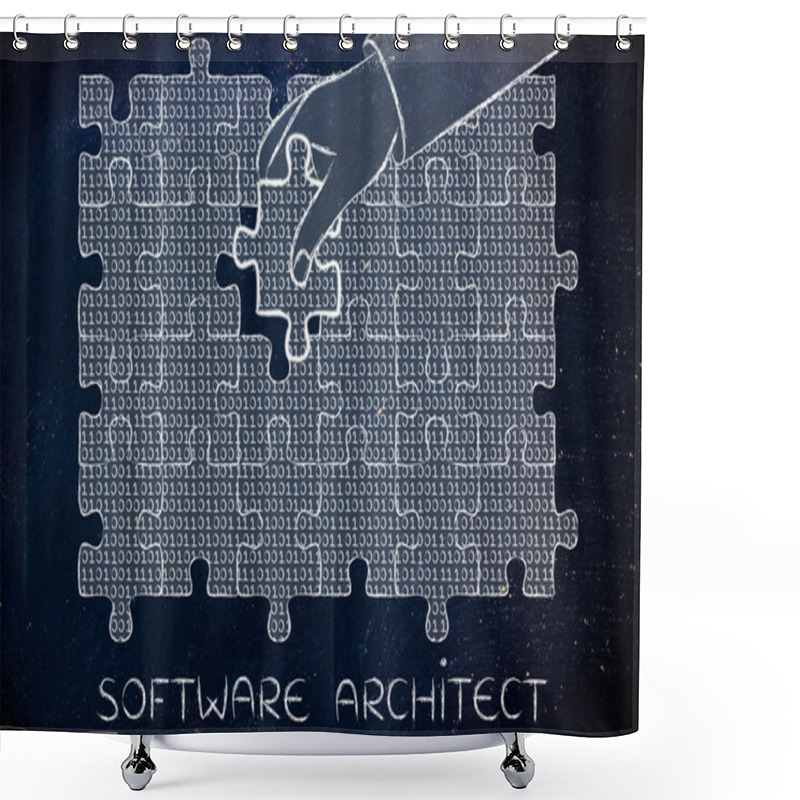 Personality  Concept Of Software Architect Shower Curtains