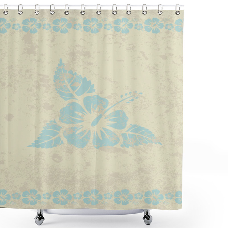 Personality  Vector Grungy Beige Aloha Background  Shower Curtains