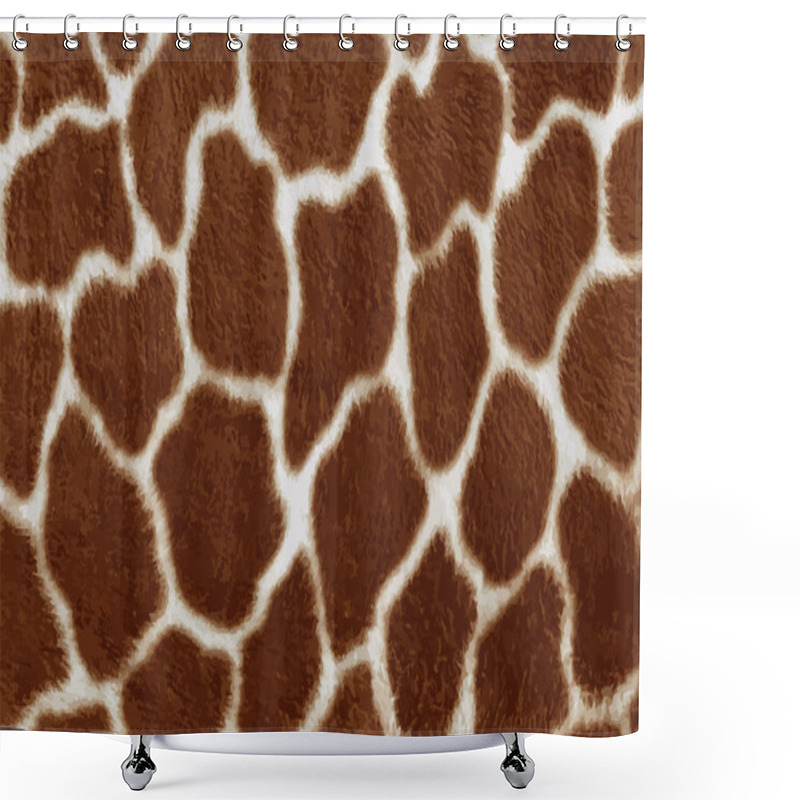 Personality  Giraffe Skin. Shower Curtains