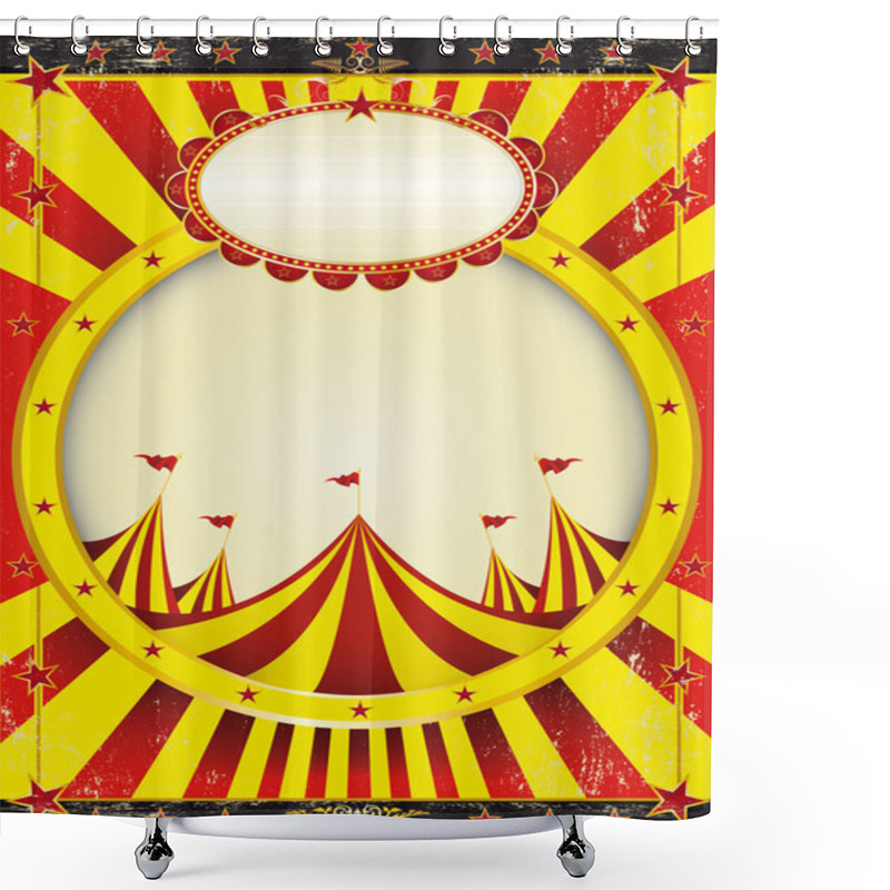 Personality  Circus Entertainment Poster Shower Curtains