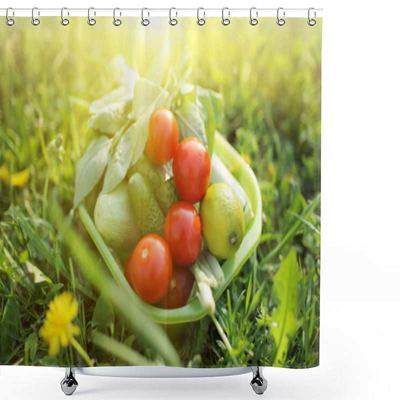 Personality  Organic Food Outdoors Shower Curtains