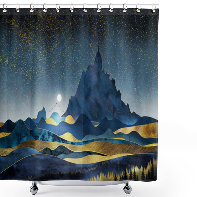 Personality  In The Faraway Mountains Shower Curtains