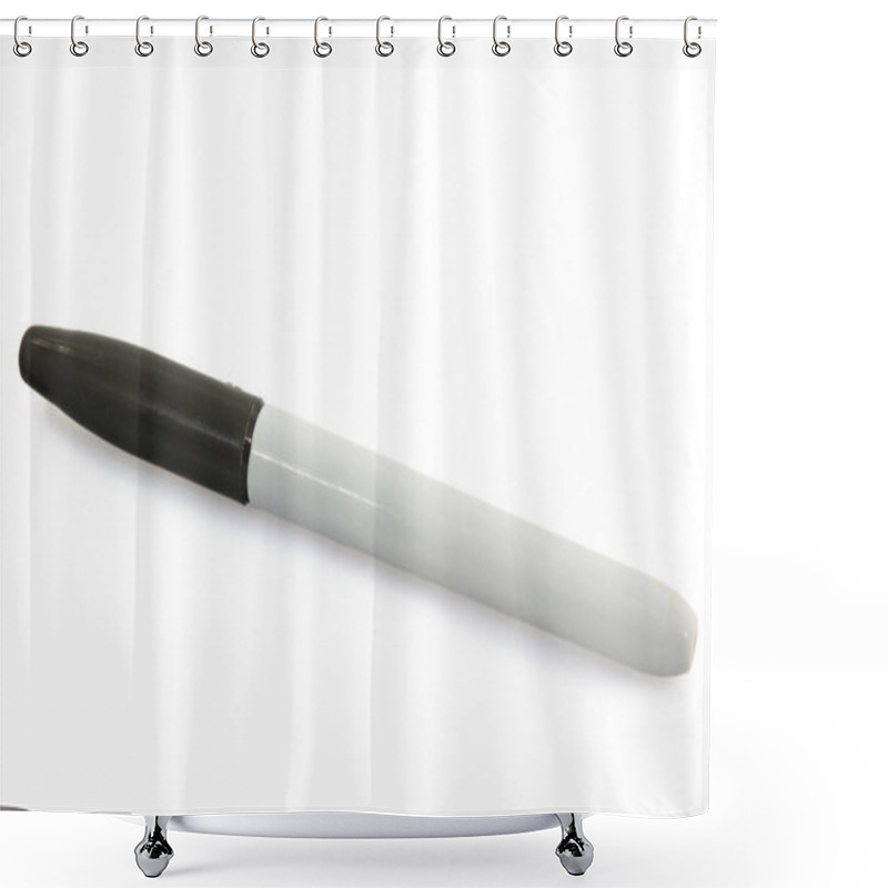 Personality  Black Marker Shower Curtains