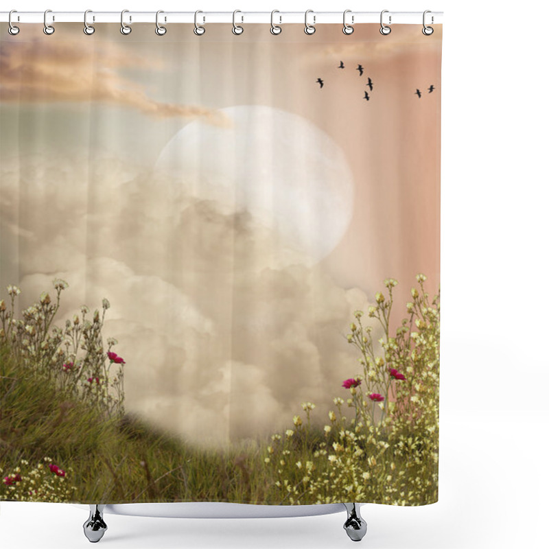 Personality  Magic Landscape Shower Curtains