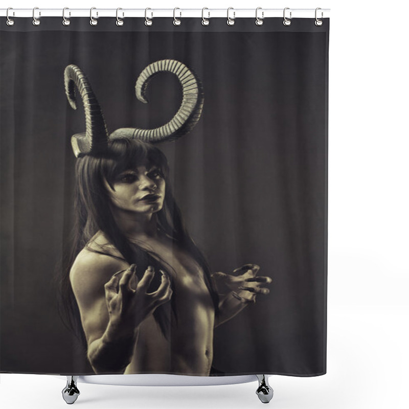 Personality  Infernal Creature Shower Curtains