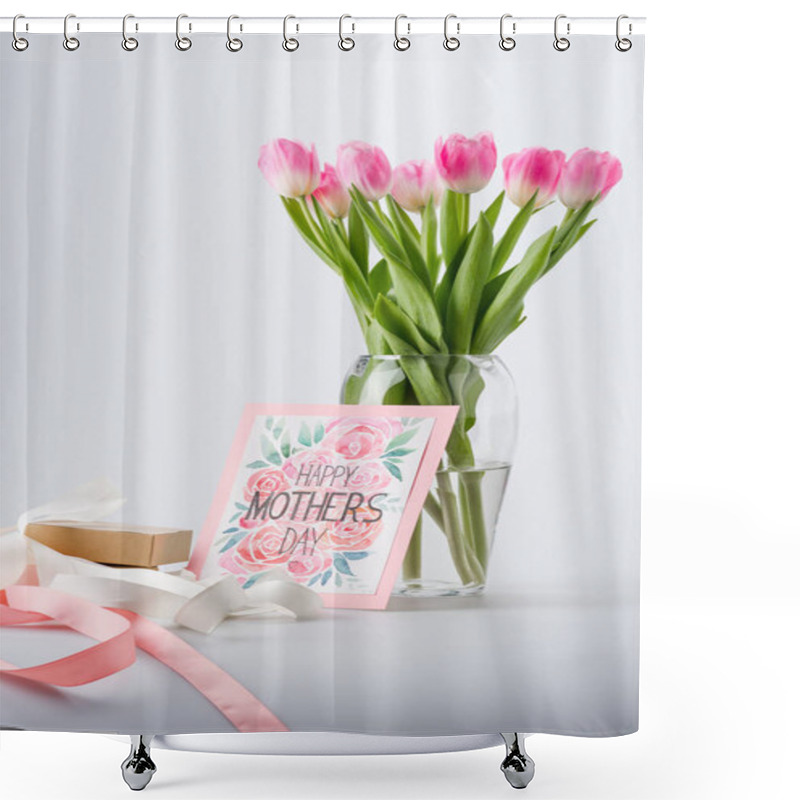 Personality  Tulips, Postcard And Gift Shower Curtains