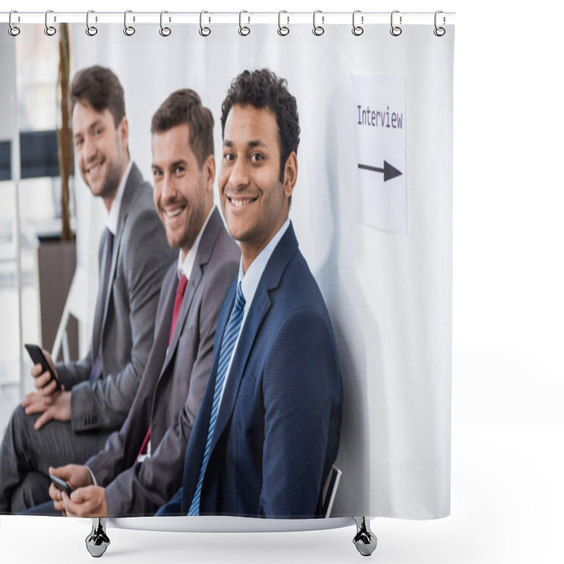 Personality  Businessmen Waiting For Interview Shower Curtains