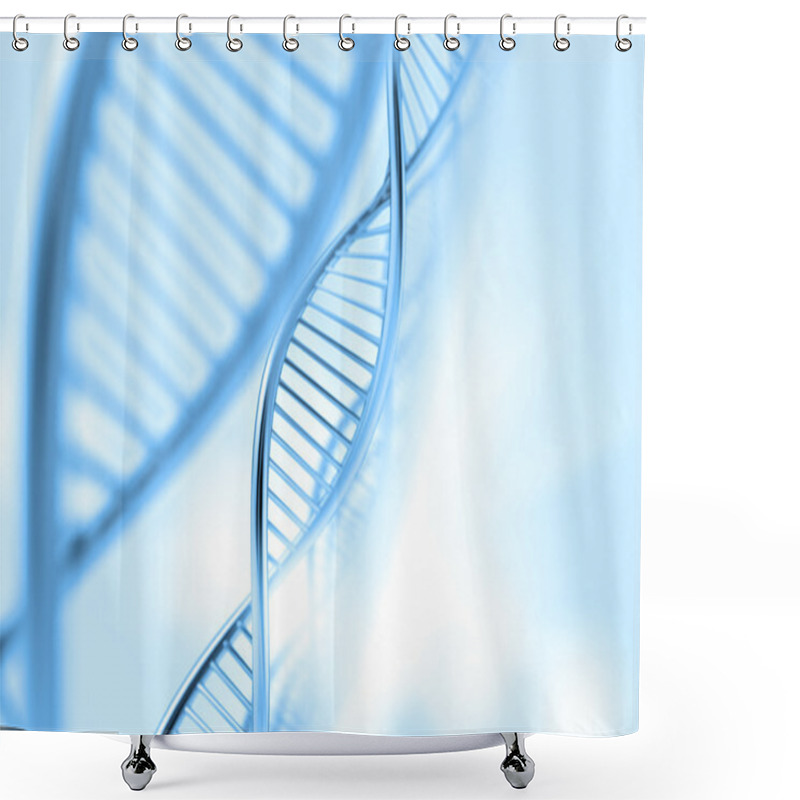 Personality  A Dna In Medical Background Shower Curtains