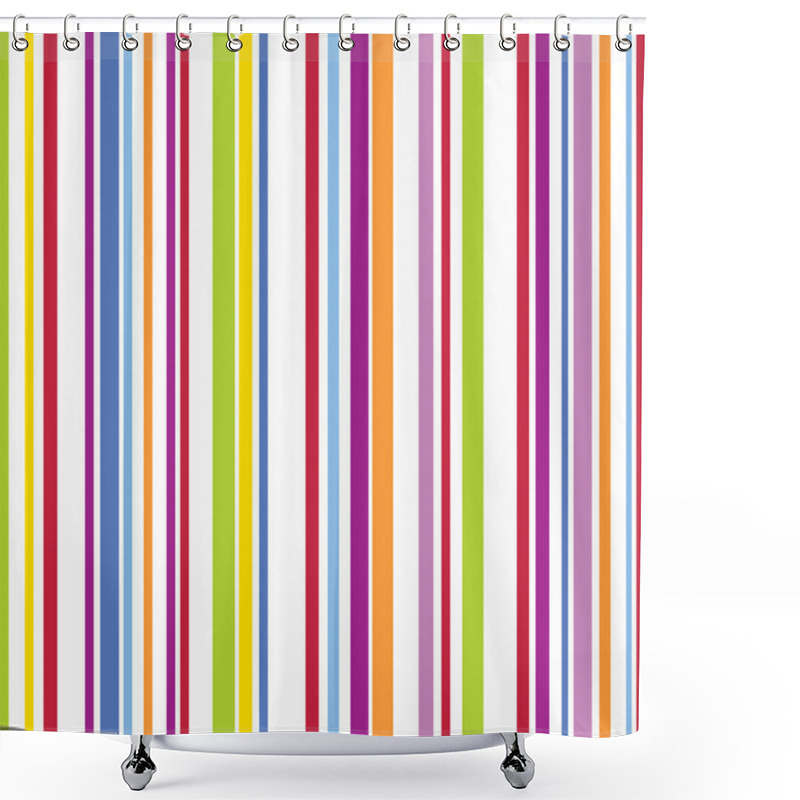 Personality  Stripe Pattern Shower Curtains