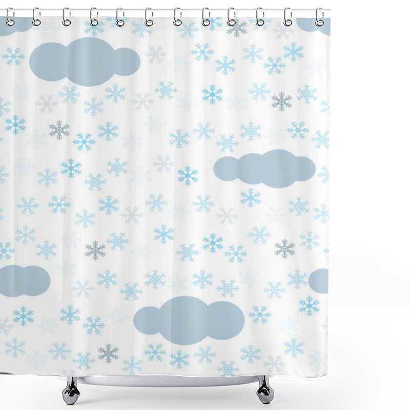 Personality  Snow Background Shower Curtains