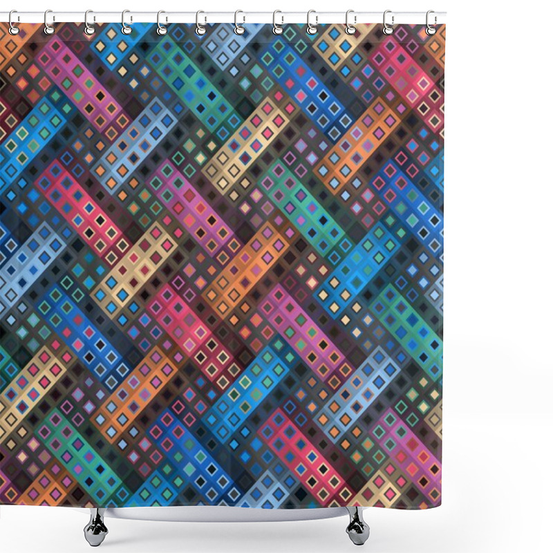 Personality  Geometric Abstract Pattern. Shower Curtains