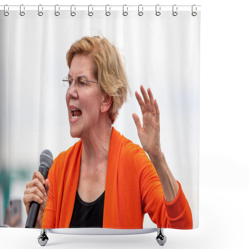 Personality  Democratic Presidential Candidate Elizabeth Warren Shower Curtains