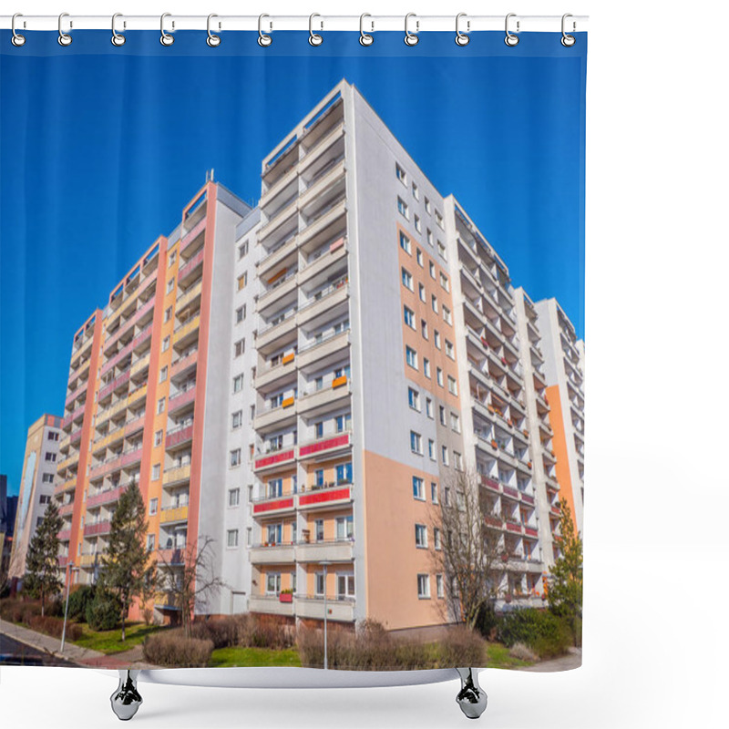 Personality  Social Housing Eastern Germany Shower Curtains