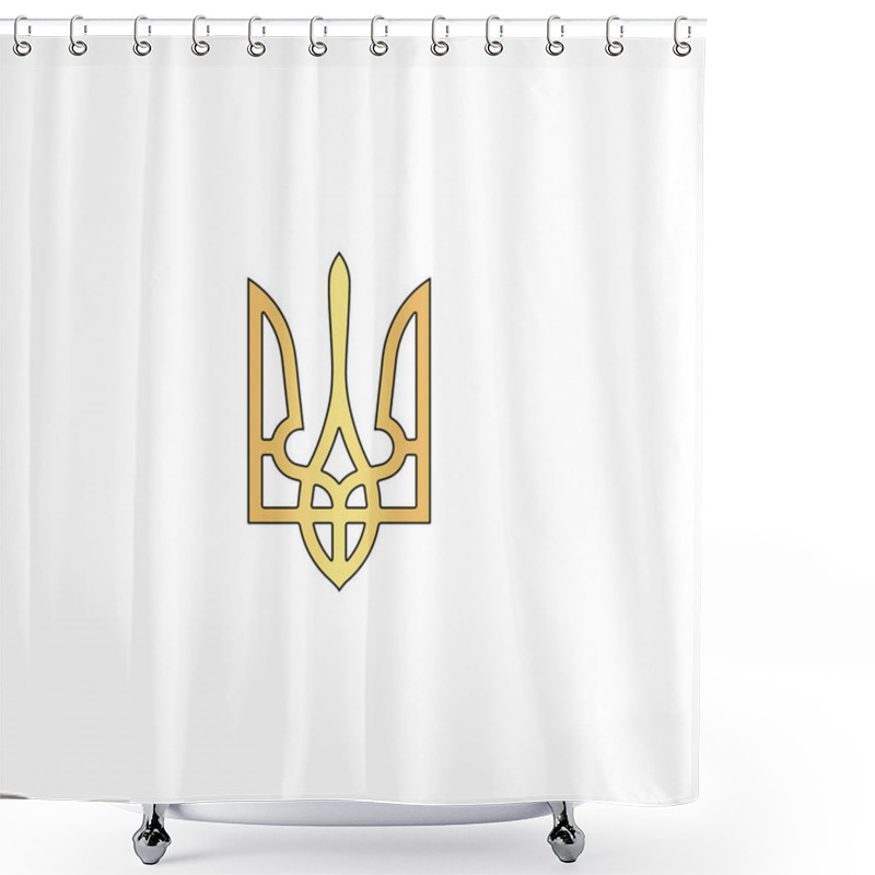 Personality  Trident Computer Symbol Shower Curtains