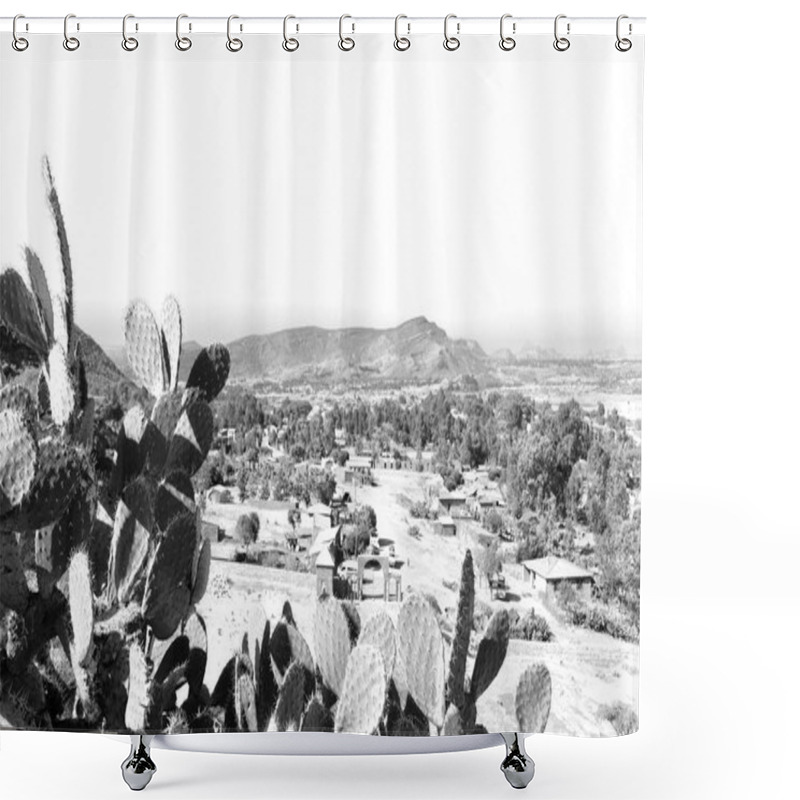 Personality   In The Valley Mountain And Sky The Panorama  Shower Curtains