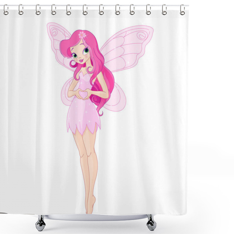 Personality  Pink Pixy Fairy Shower Curtains